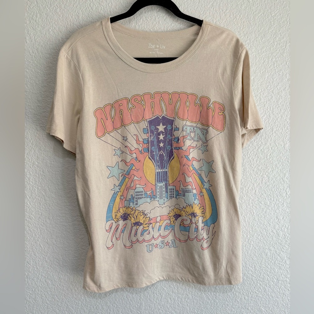 Zoe + Liv Nashville music city country western band tee Graphic T-Shirt